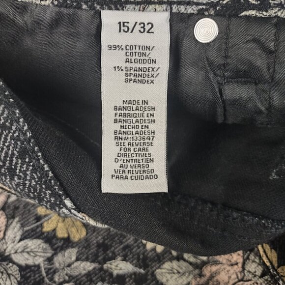 Celebrity Pink, Black, Pink, Floral High-Rise Mom Raw Hem Jean. Size 15X32 (NWT) - Picture 10 of 12